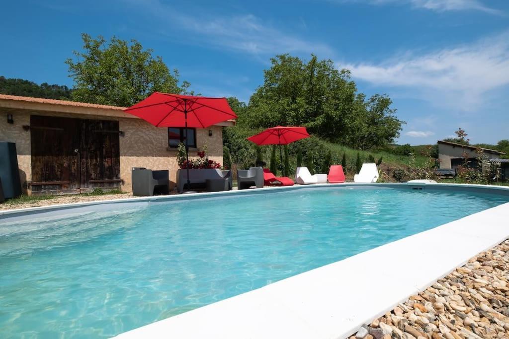 Vila Combe Jolie Clim, Piscine & Jacuzzi Saint-Vincent-de-Cosse Exteriér fotografie