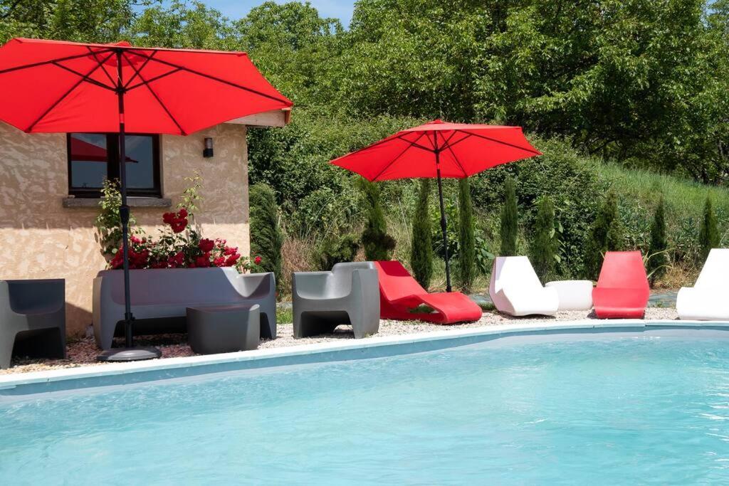 Vila Combe Jolie Clim, Piscine & Jacuzzi Saint-Vincent-de-Cosse Exteriér fotografie